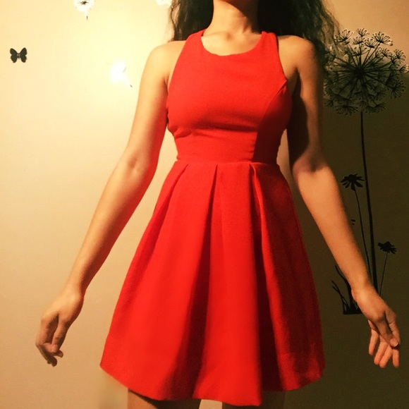 Reddish Orange Dress - Picture 2 of 7
